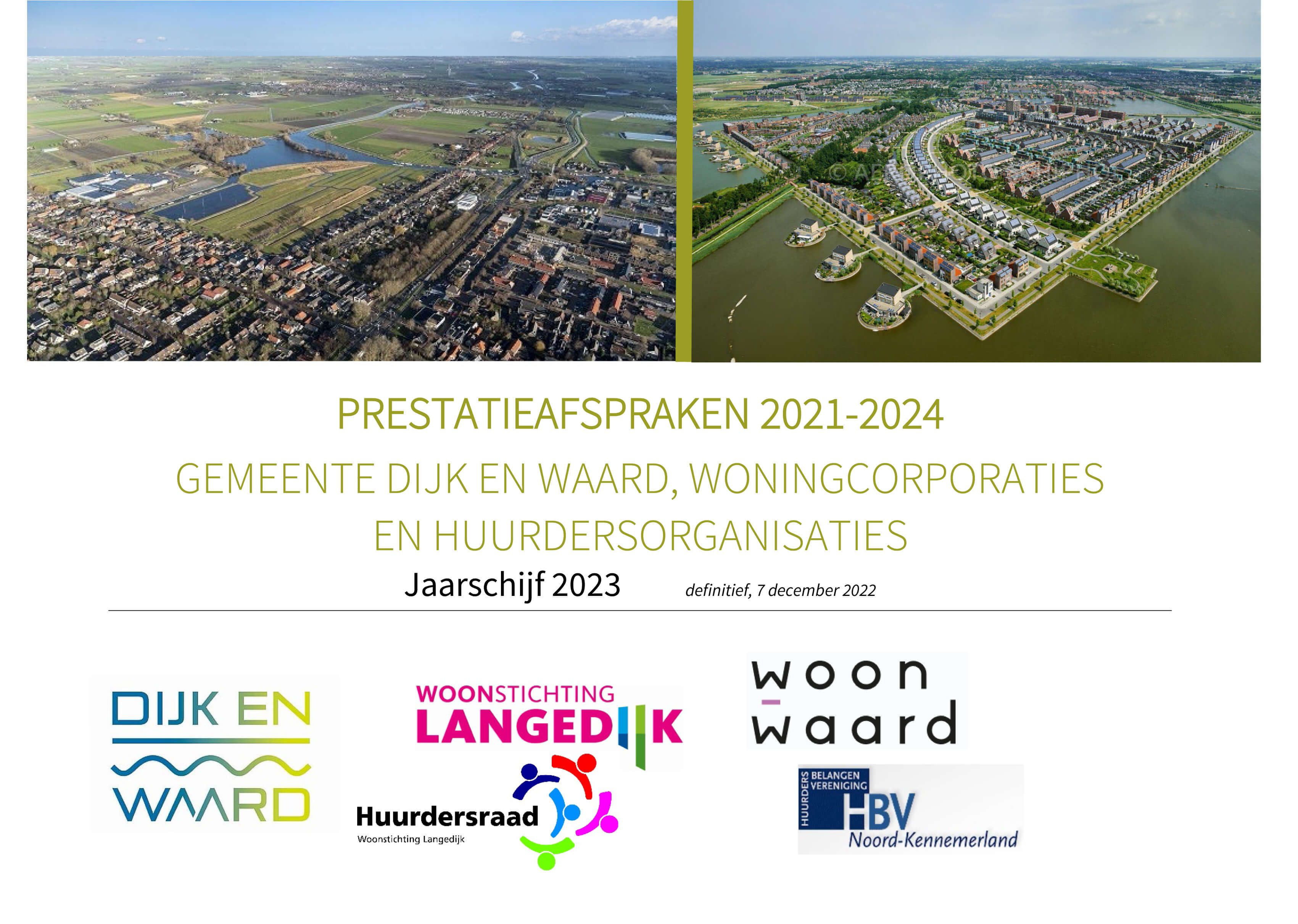 Prestatieafspraken 2023 | Woonstichting Langedijk